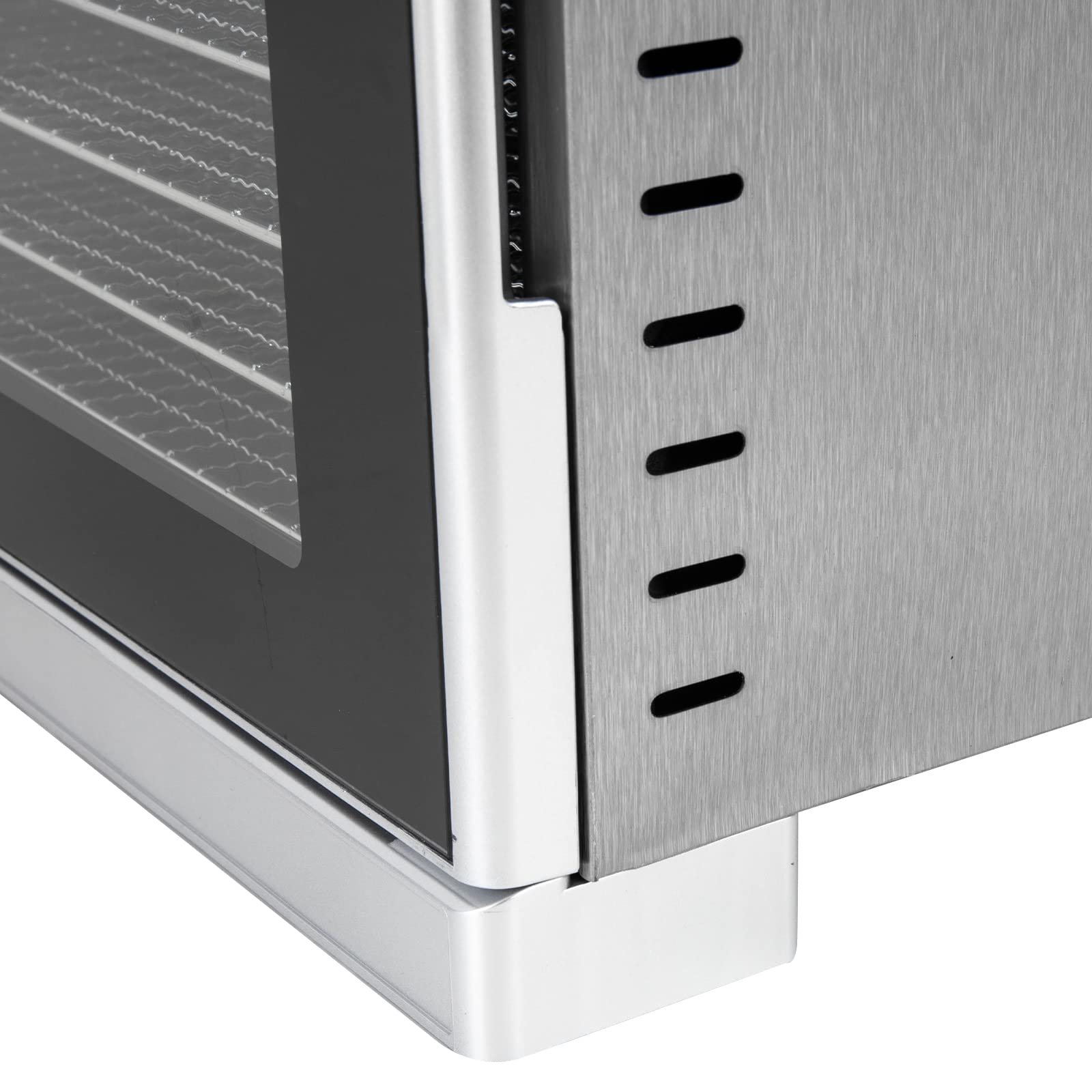 Suszarka ze stali nierdzewnej – 700 W z regulatorem temperatury (35-75°C) do suszenia owoców, grzybów i mięsa – suszone pomidory, z funkcją timera 24 h – odwadniacz (A-1)