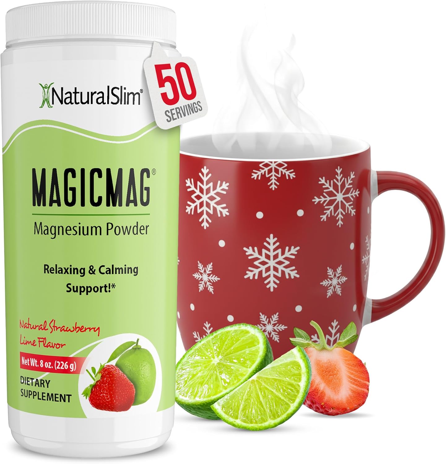 NaturalSlim MagicMag Magnesium Citrate Powder...