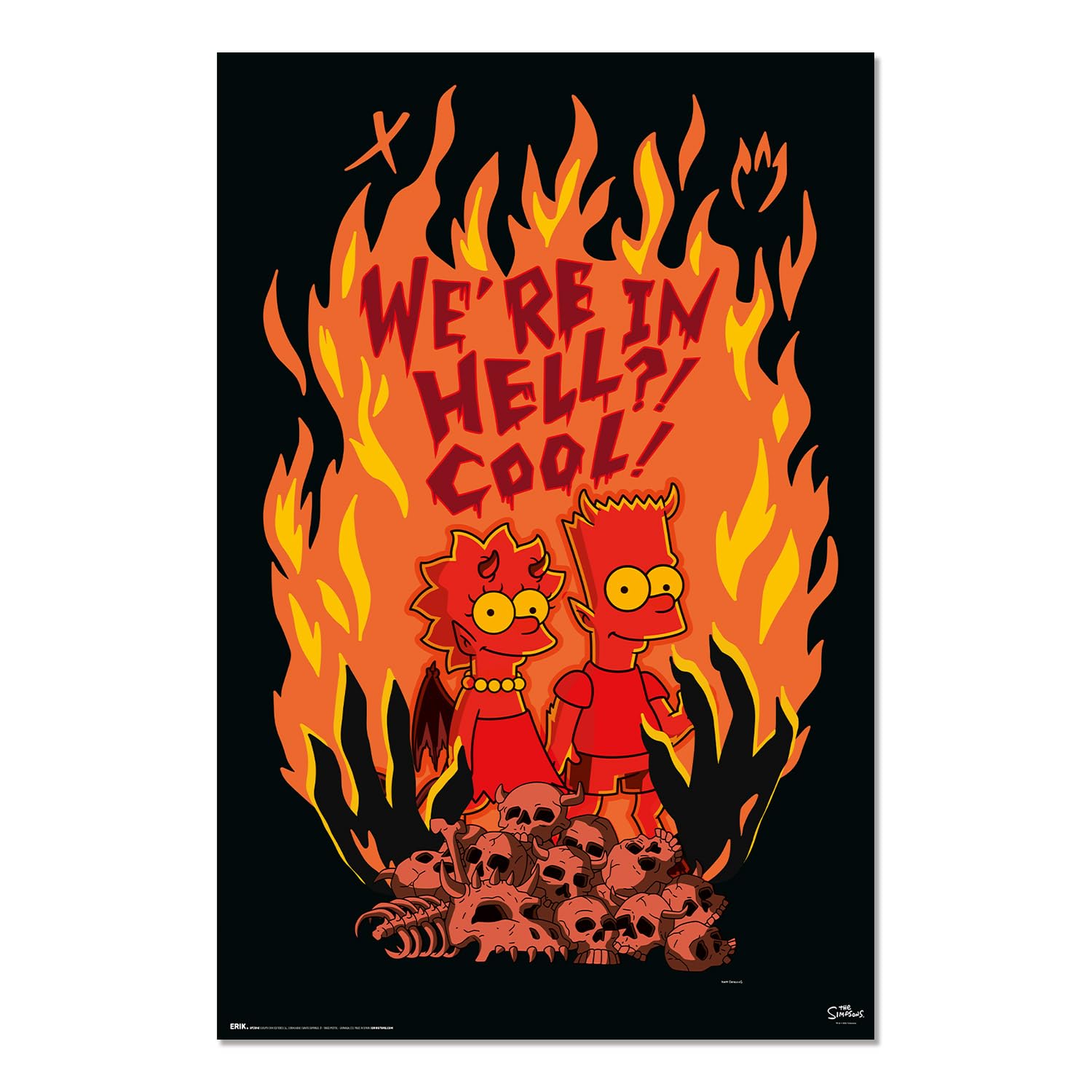 Grupo Erik Poster The Simpsons - 36 x 24 inches / 91.5 x 61 cm - Shipped Rolled Up - Cool Posters, Art Poster, Wall Posters & Prints