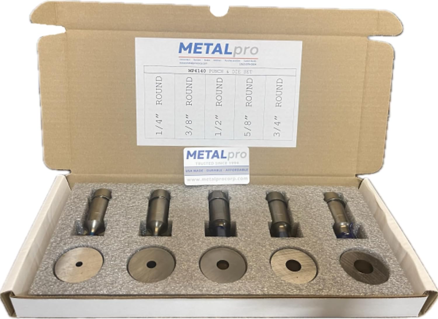 5-Pc. Punch and Die Set - Model Number MP4140