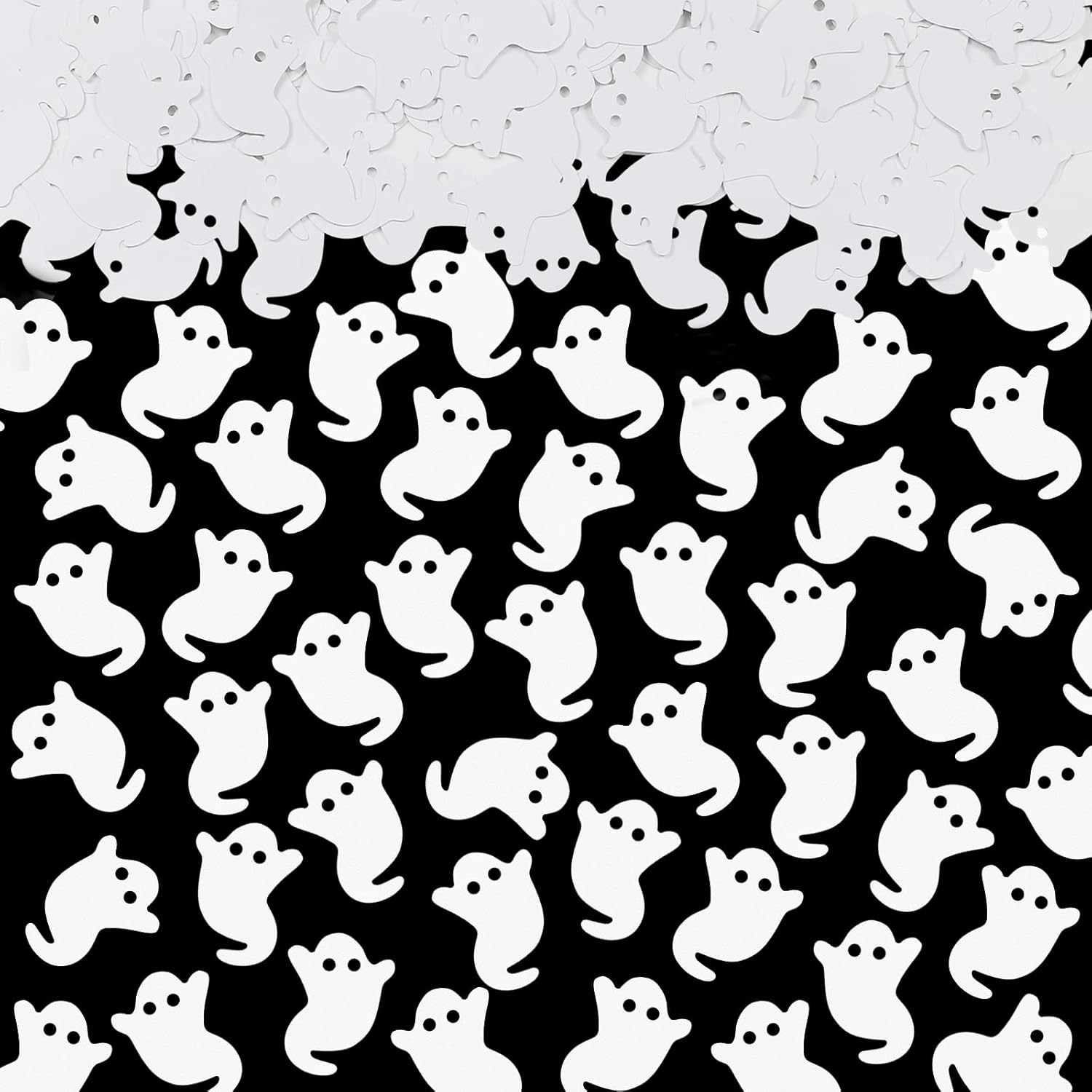 LEESKY Halloween Ghost Confetti Halloween Ghost Party