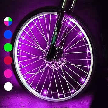 Amazon  自転車 LED ホイールライト Shsyue 20LED スポークライト 