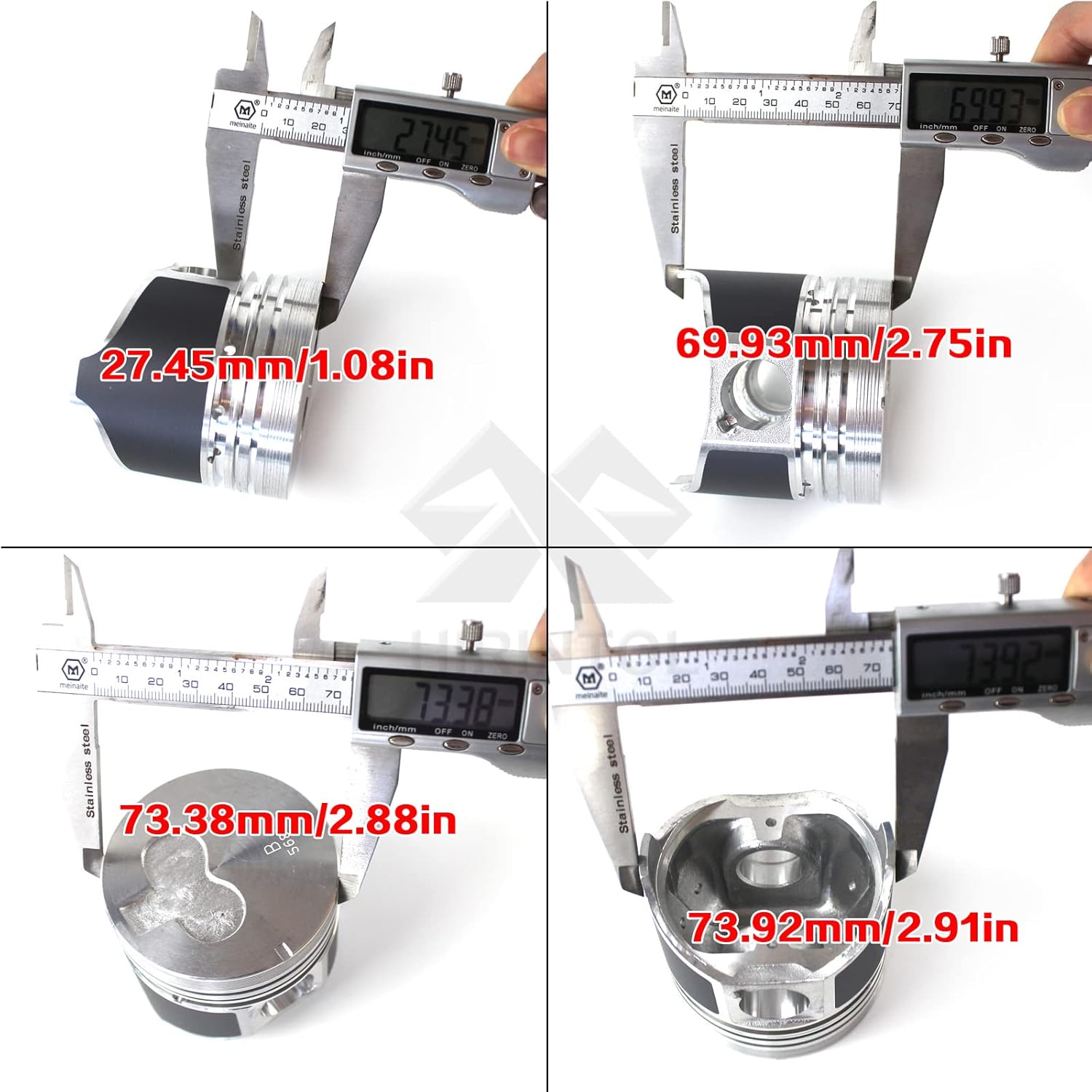 1 PC 3KC1 Piston with Pin STD 74mm for Isuzu Engine Mini-Excavator and Skid Steer Loader