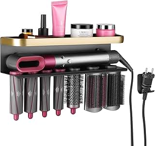 Hair Dryer Holder Wall Mounted for Dyson, Aerospace-Grade Al