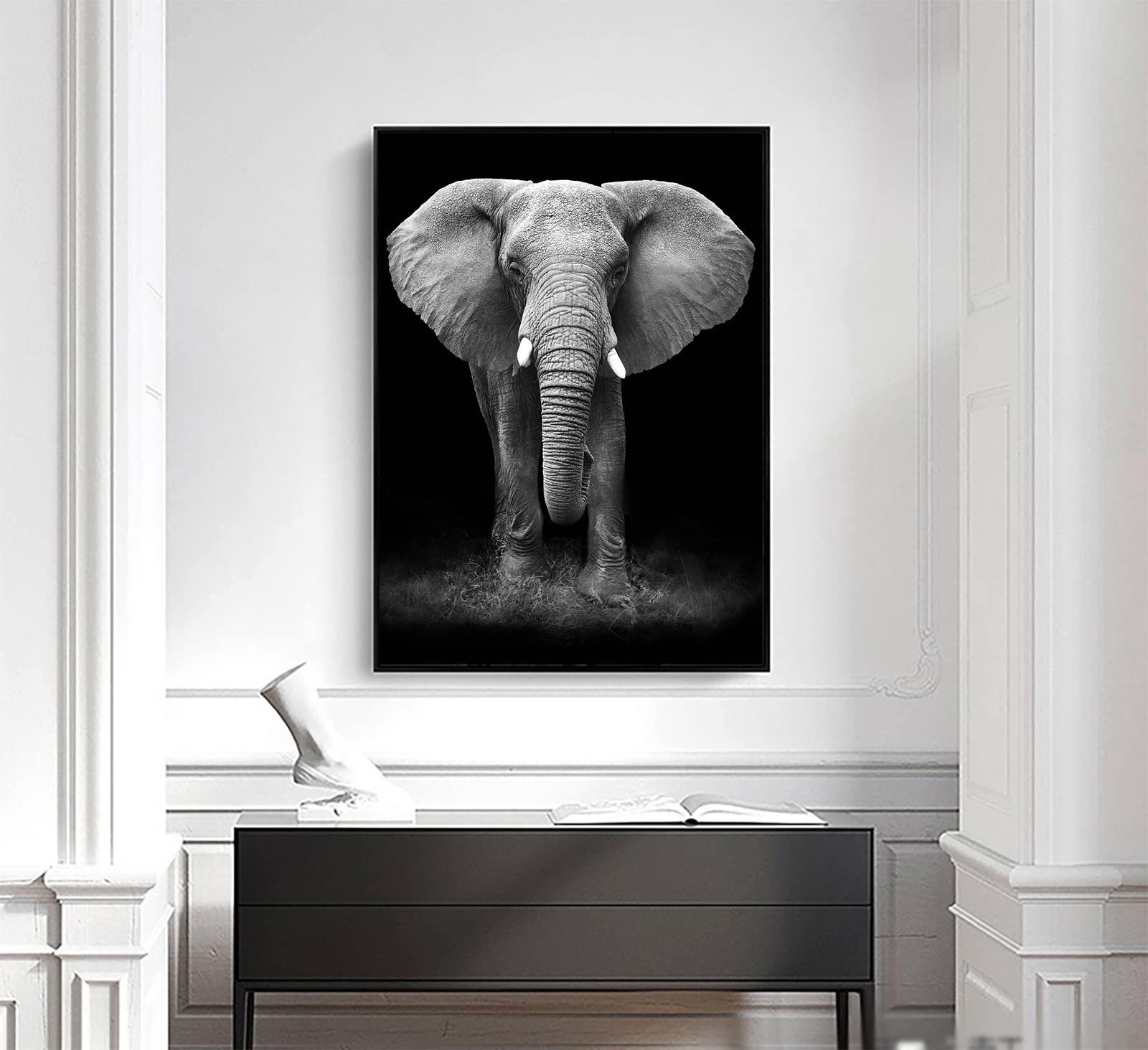 LYBOHOLYBOHO Wall Pictures, Animal Themed Canvas Picture Poster Set for Living Room Bedroom - No Frame (1 Piece Elephant, 70 x 100 cm)