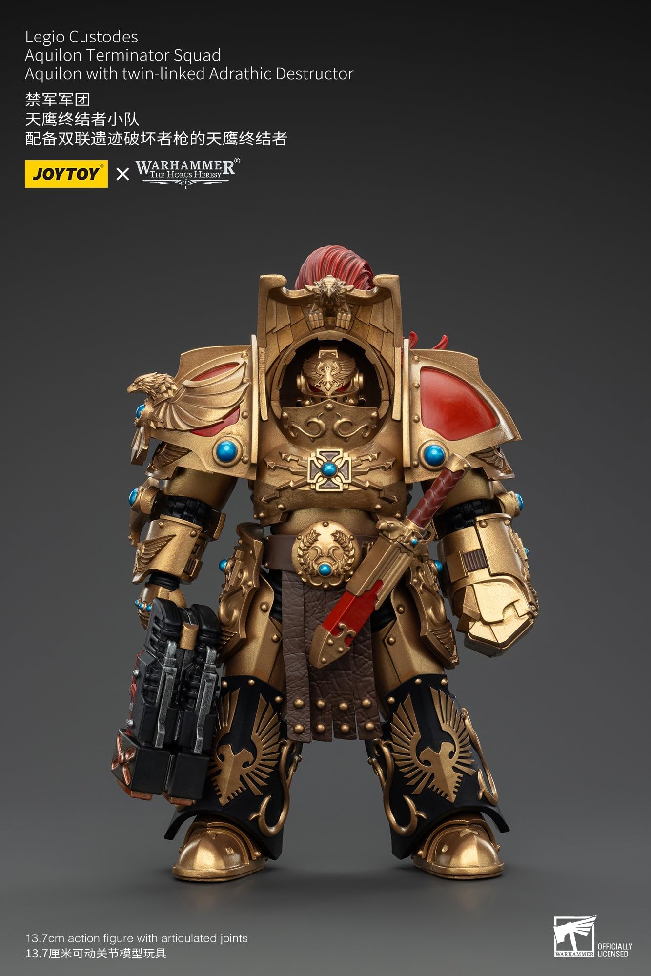 JoyToy Warhammer 40K Legio Custodes Aquilon Terminator Squad z destruktorem figurka w skali 1:18