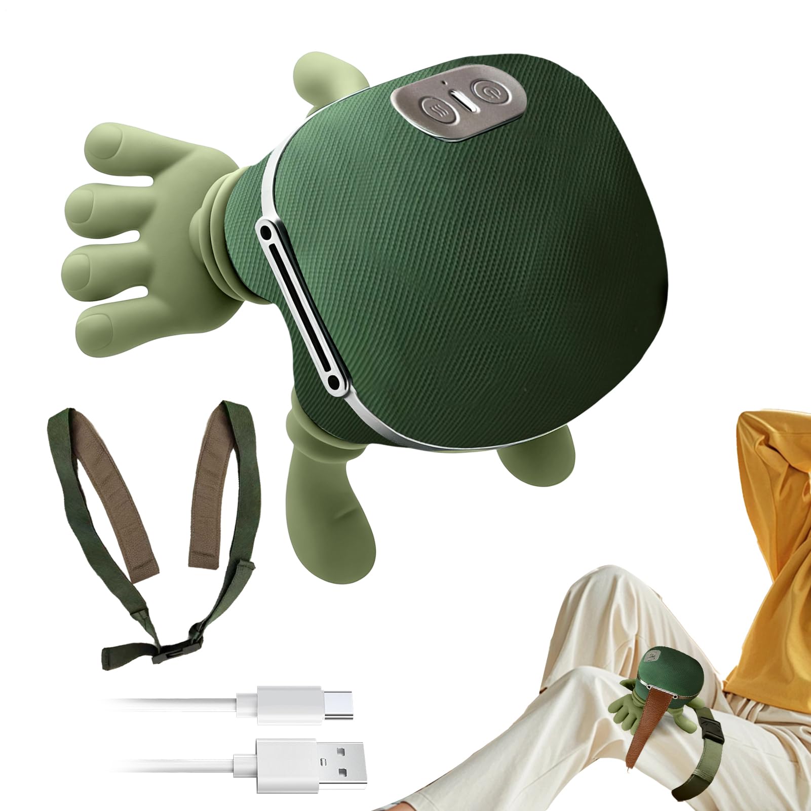 2000mAh Massage for Shoulders ABS Mesh Shell 14.5 x 11 x 6.5 cm Cervical Relaxing Cushion Neck Massager Rechargeable Wireless for Deep Massage Dad Mom Friends Her Him