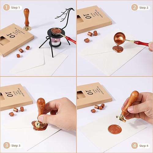 Miniatura 4 de Varillas de cera de sellado para pistola de pegamento para sello de cera, dorado metálico, ideal para invitaciones de boda, sobres de tarjetas,