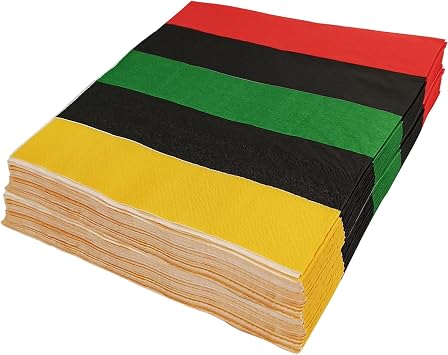 40 Pcs Juneteenth Party Napkins Black History Month Paper Tissues African Birthday Party Napkins 1865 Freedom Day Decor