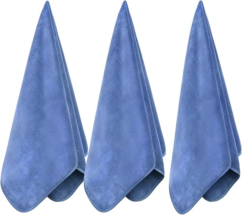 Miniatura 11 de Toallas de microfibra para gimnasio de tamaño grande súper suaves para ejercicio, fitness, deportes, entrenamiento, 380-GSM 15 pulgadas x 31