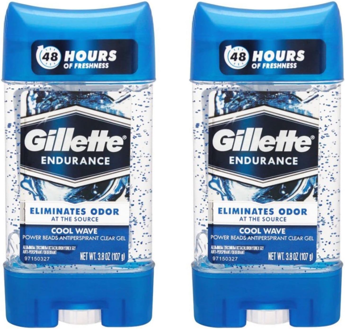 Gillette AntiPerspirant Deodorant Clear Gel Cool Wave 3.8 oz, Pack