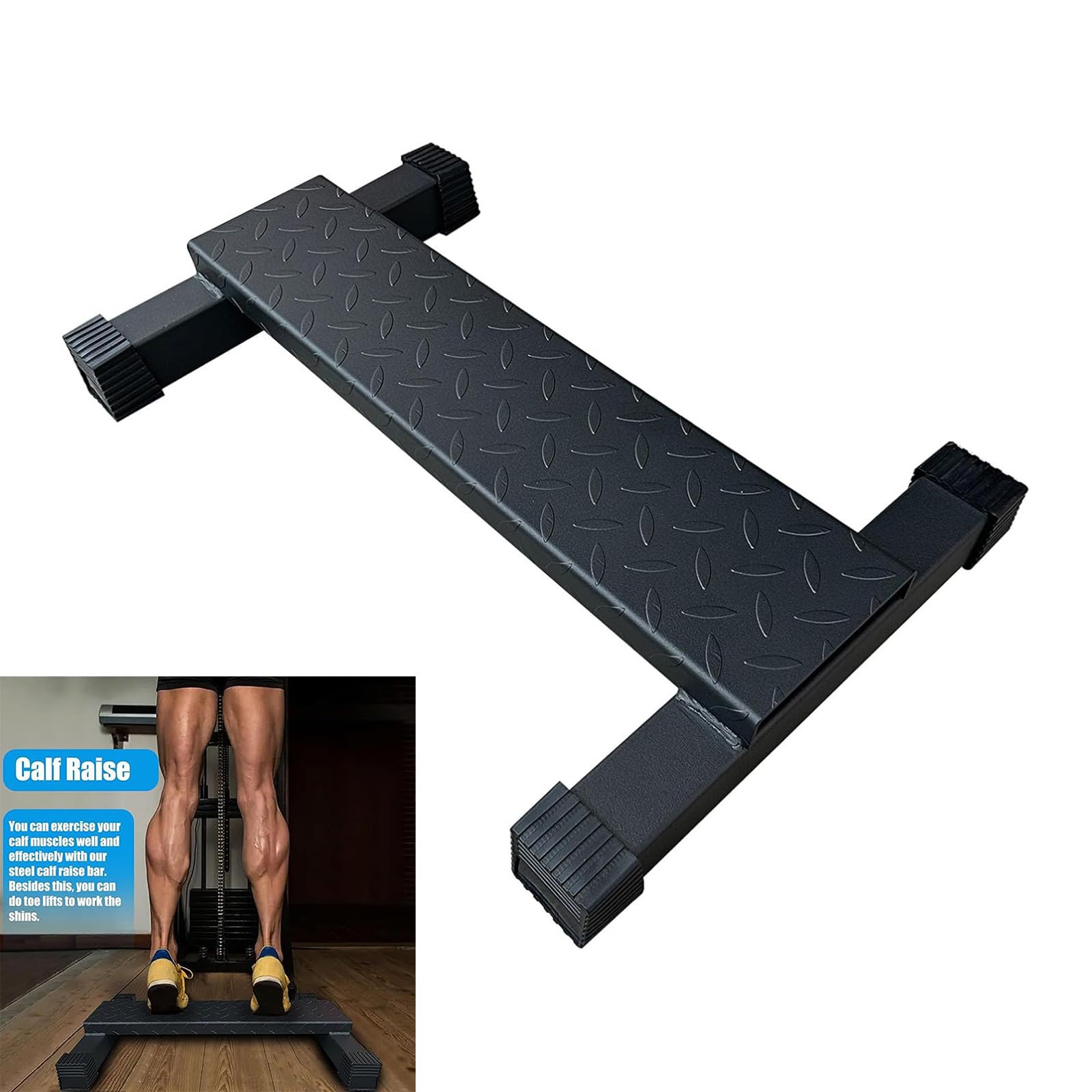Pedali antiscivolo per squat, piattaforma elastica per fitness, per allenamento polpaccio, palestra
