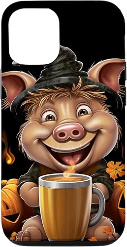 Miniatura 4 de iPhone 12 mini Pig Pumpkin Spice Latte Autumn Thanksgiving Halloween Case
