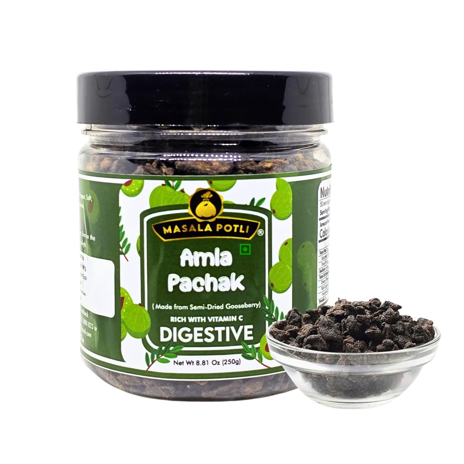MASALA POTLI Amla Pachak Candy 250gm, Dried Chatpata Amla Candy for Digestion and Immunity, Salty Dry Awala Supari, Source of Fibre and Vitamin C, Salted Gooseberries Traditional Recipe
