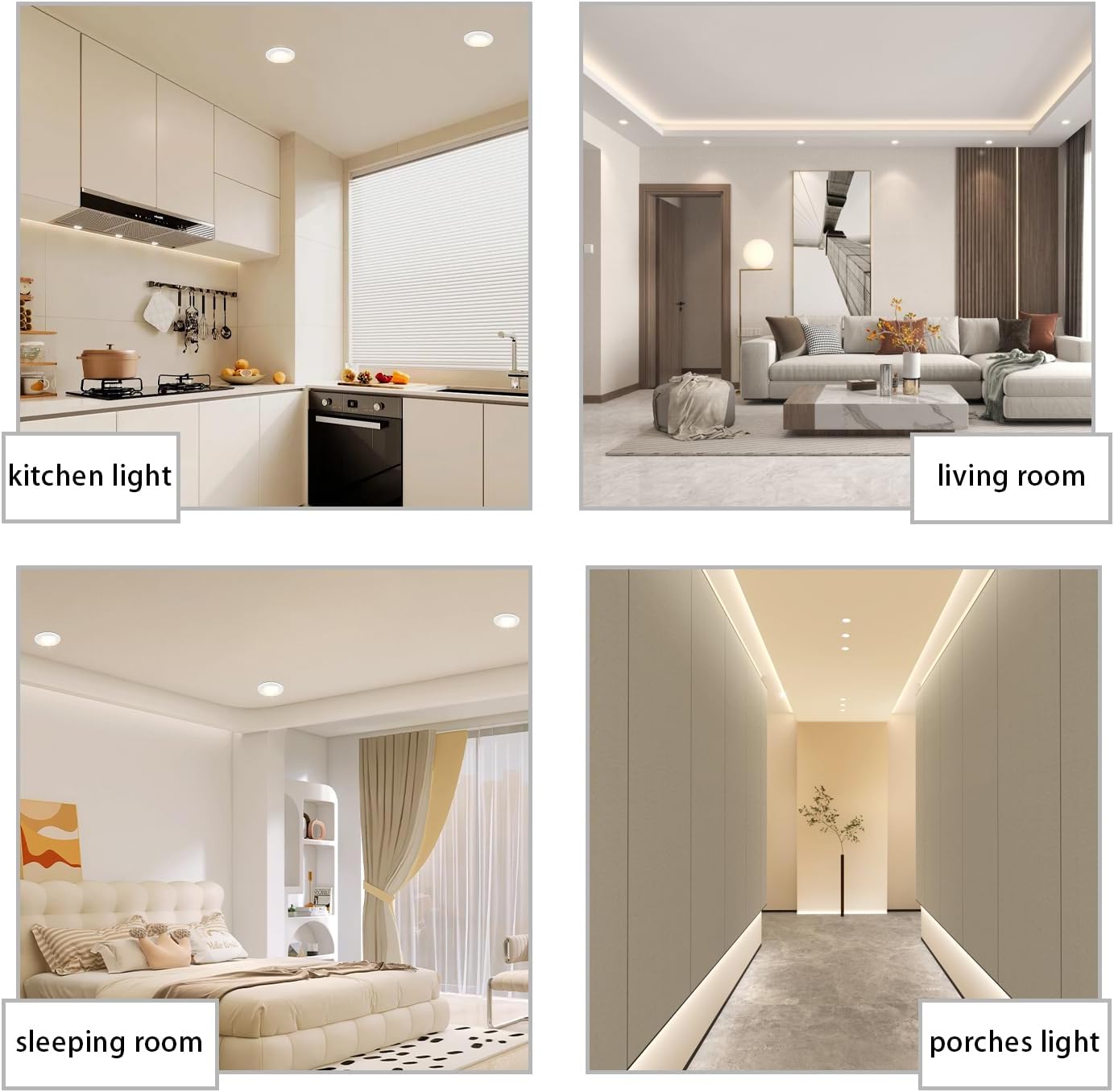 6 Inch Led Recessed Light Ultra-Thin Design 1.0" Dimmable Retrofit Disk Lights Ceiling 15w =120w 1200lm 5cct Selectable Fit 5"/6" Recessed Tp24 Can and Junction Box 4 Pack