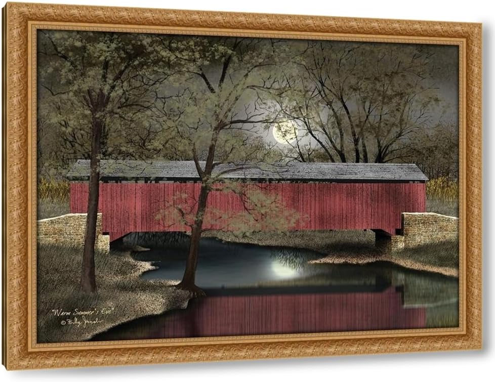 Jacobs, Billy 18x15 Black Modern Framed Art Print Titled Warm Summers Eve