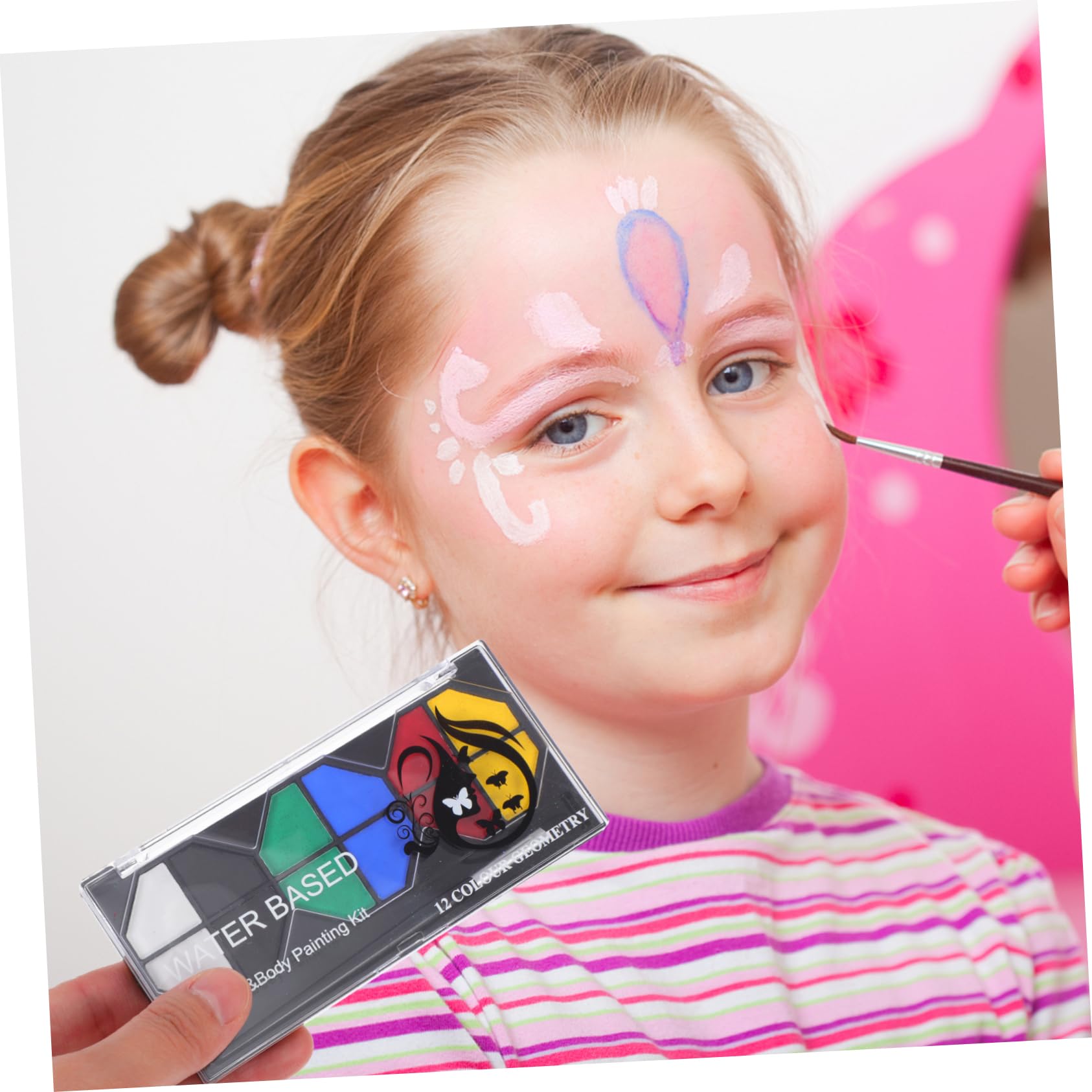 Operitacx 3pezzi Vernice Per Viso Pigmento Per Trucco Per Festa e Masquerade Confezione Portatile Con Scatola Di Sicurezza