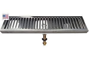 SS Draft Beer Drip Tray with Drain
