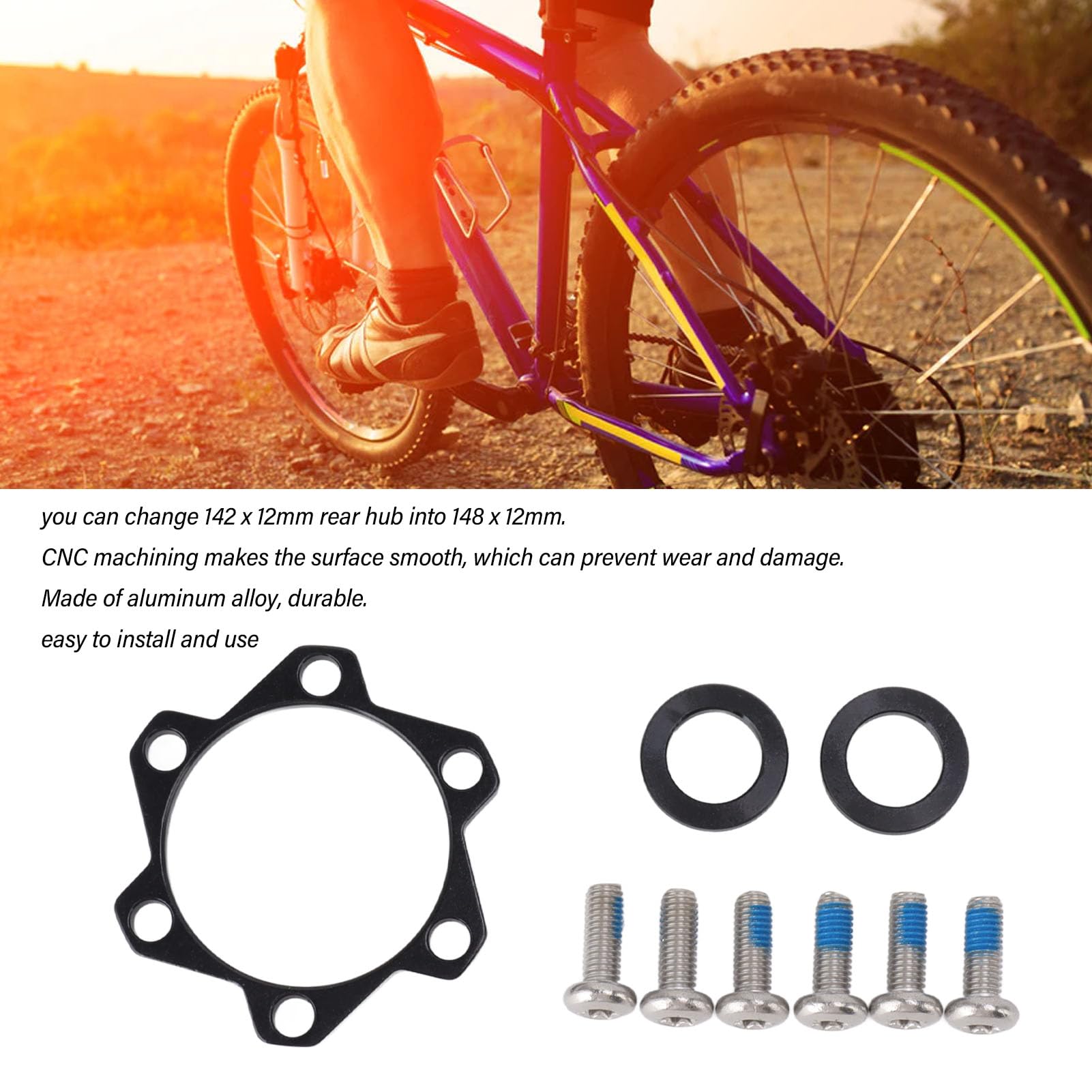 KIT DE CONVERSION serrure centrale moyeu de vélo rouge à la mode pour une appa EUR 6,82