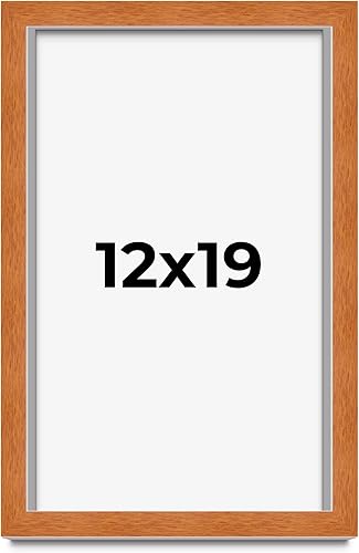 Miniatura 17 de Marco marrón de 18 x 24 pulgadas, marco de madera maciza de nuez de miel, ancho de moldeo de 0.875 pulgadas, profundidad de rabo de 0.875 pulgadas