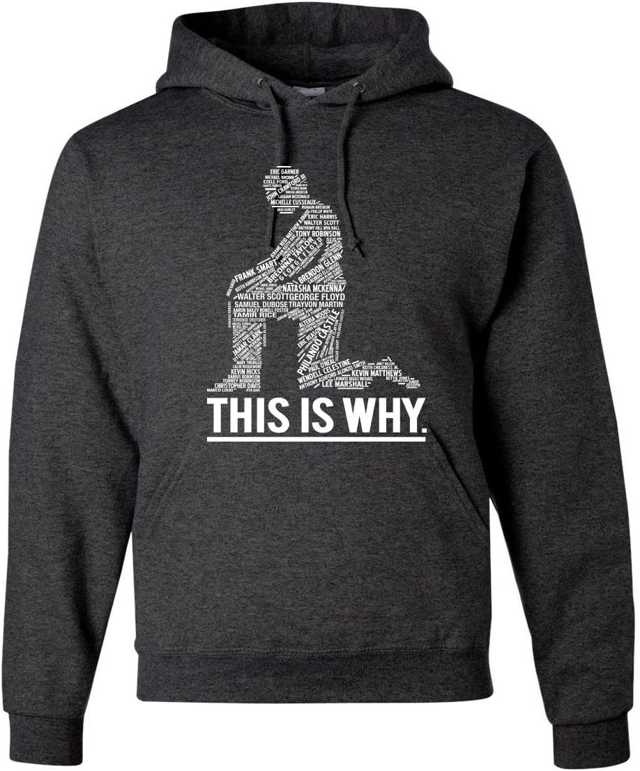 Wild Bobby Black Lives Matter This is Why Victim Names Kneeling for Justice Black Pride Unisex Graphic Hoodie Sweatshirt