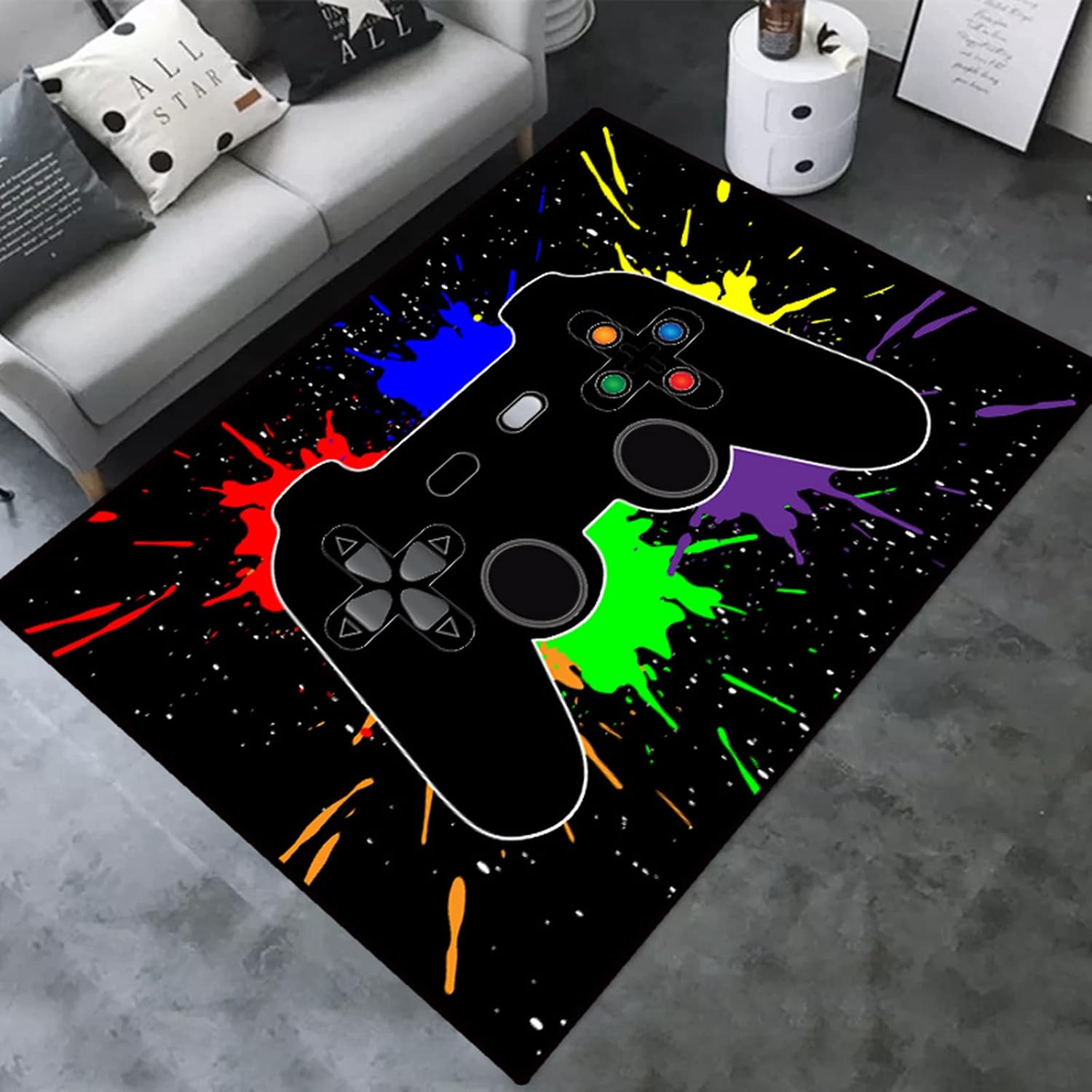 Amazon.com: Large Game Area Rugs Game Consoles Carpets Non-Slip ...