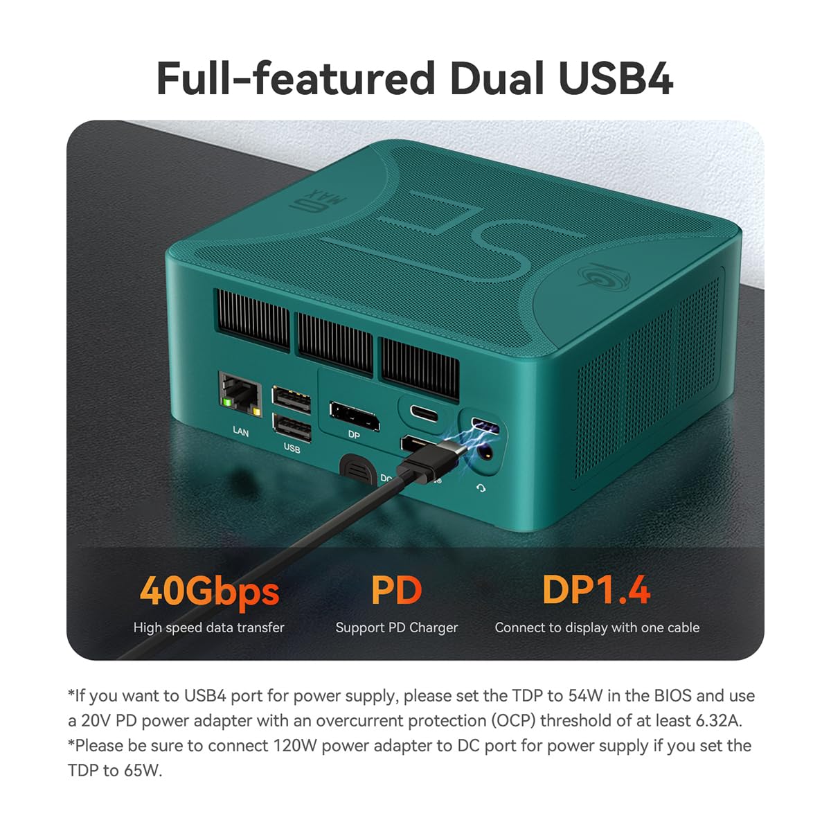 Beelink SER6 Max Mini PC, AMD Ryzen 7 7735HS 8C/16T, 32GB DDR5