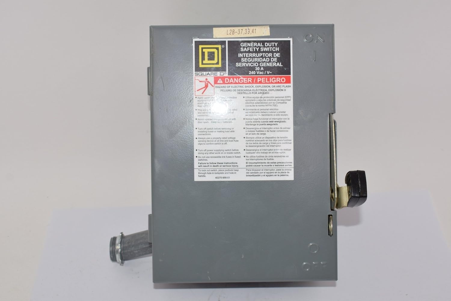 Square D SQDD321N SQ D D321N 30A-240V-4SN SW, Black