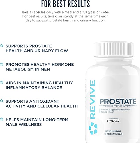 Miniatura 4 de Revive MD Suplementos de próstata para hombres Mantenga sanos niveles de antígeno prostático específico (PSA) y estrógeno y flujo urinario con Saw