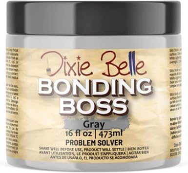 Dixie Belle Bonding BOSS Primer - Gray 16oz - Problem Solver to Block Odor, Stains, Bleed Through - Paint Base