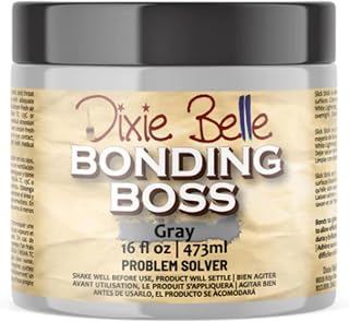 Dixie Belle Bonding BOSS Primer - Gray (16oz) - Problem Solver to Block Odor, Stains, Bleed Through - Paint Base - Made in USA