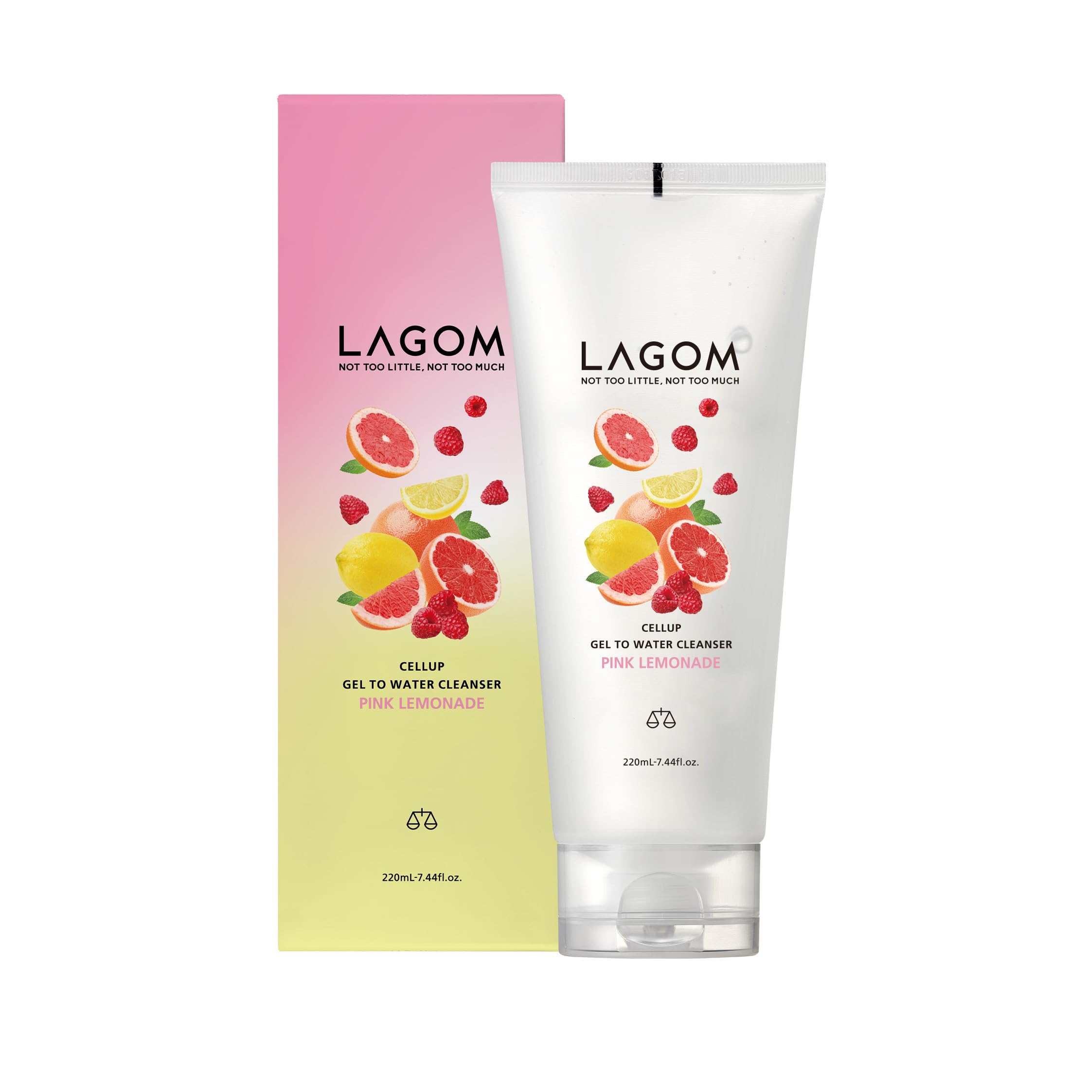 LAGOM (ラゴム) ジェルトゥウォーター クレンザー ピンクレモネードの香り…