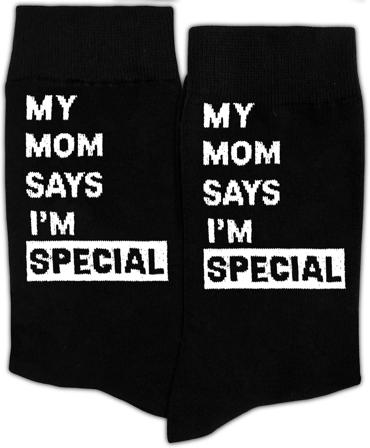 My Mom Says I'm Special Socks-Funny Gift from Mom to Son or Daughter for Birthday, Chirstmas