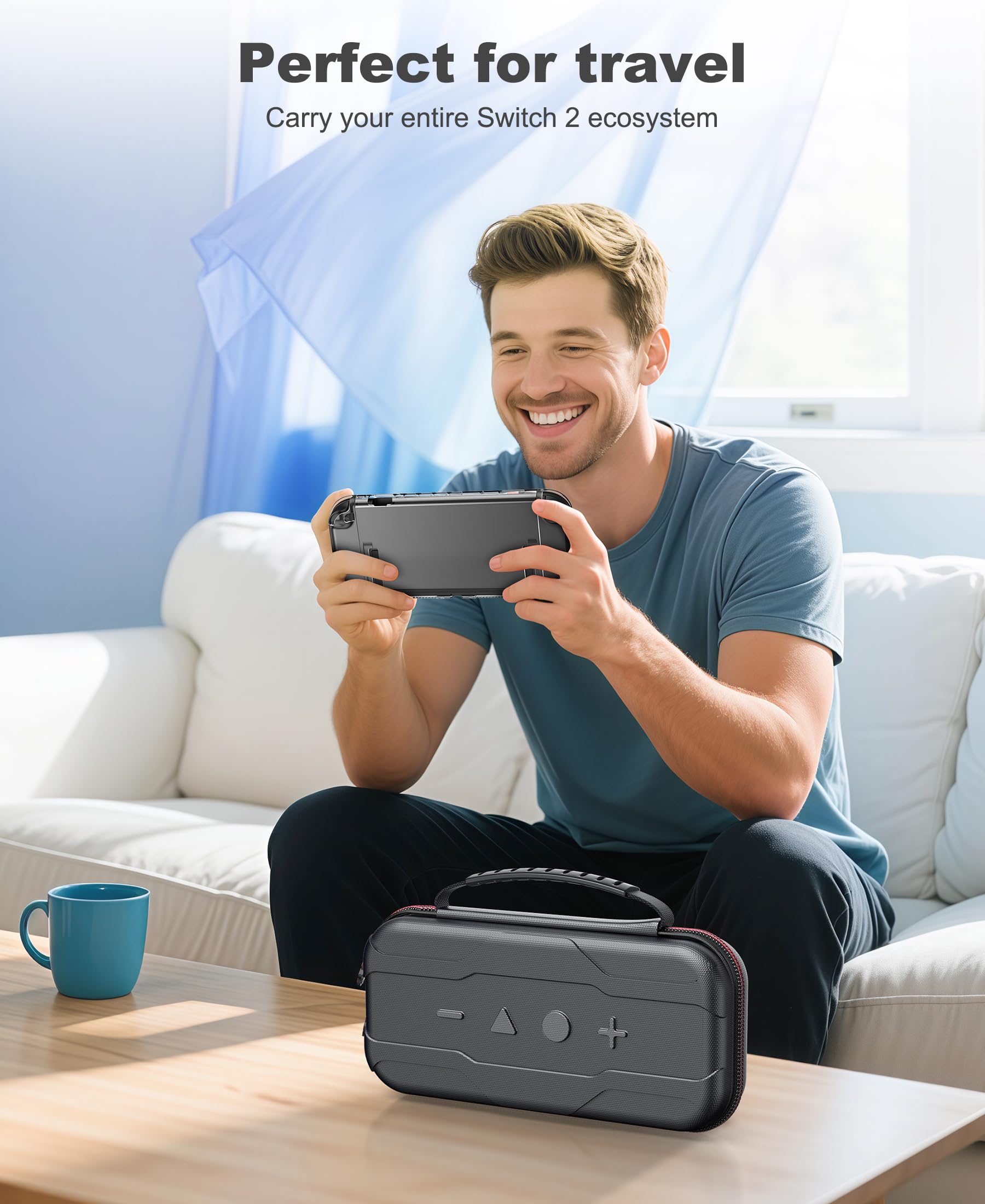 CYOYPPY Orzly, custodia da viaggio compatibile con Nintendo Switch e New Switch OLED Console da viaggio per accessori e giochi