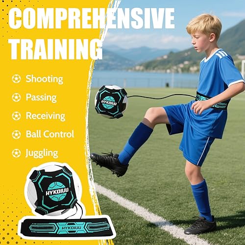 Miniatura 3 de Entrenador de fútbol, equipo de entrenamiento de práctica individual de fútbol, patada de fútbol, entrenador de malabarismos mejora el control de la