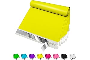 JinRuiKJ Yellow Poly Mailers 10x13 - Shipping Mailers for Small Business, Clothing and Packaging