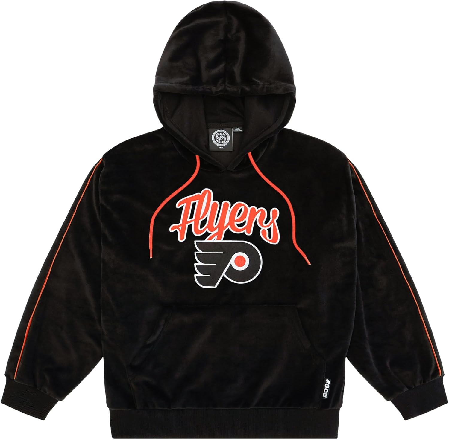 FOCO NHL womens Nhl Team Logo Fashion Velour Hooded Sweatshirt - Image 5