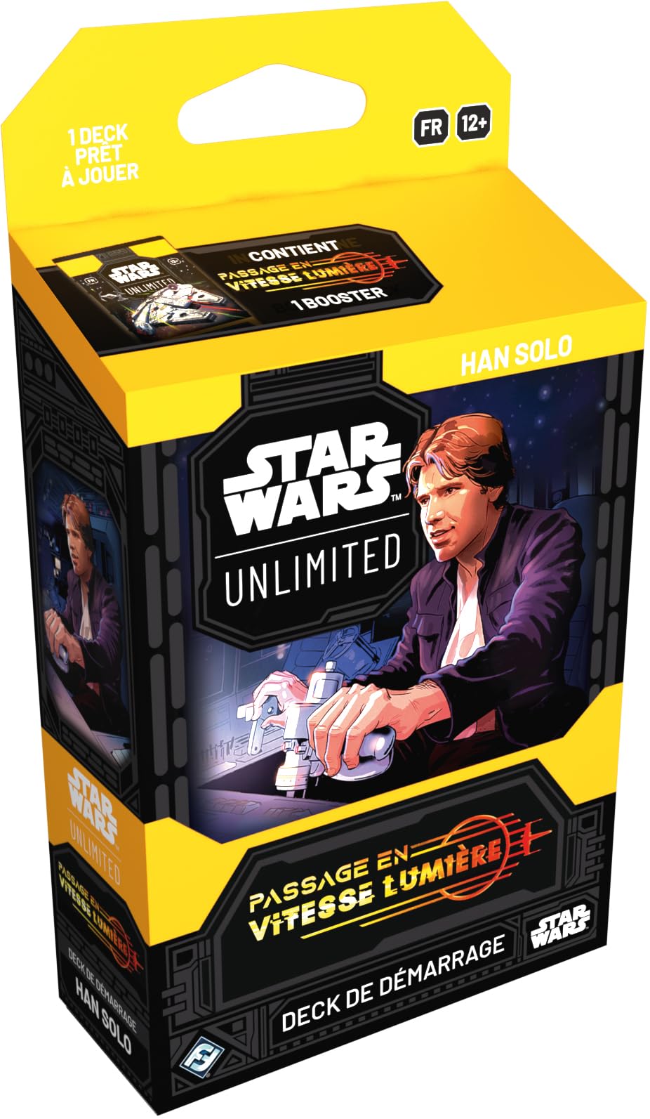 Asmodee - FFG - Star Wars Unlimited: Speed Up Light - Han Solo Starter Deck - Trading Card Game - Exclusive Cards - Ages 12+ 2+ - French Version