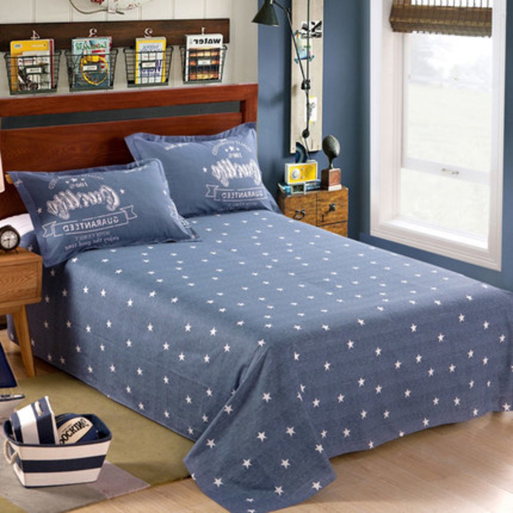 Une pièce coton impression draps 180x230cm anti-froissement et durable
