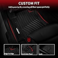 Vista 3 de LASFIT Tapetes de elastómero termoplástico para 1a y 2a fila de asientos de auto, para todo tipo de clima