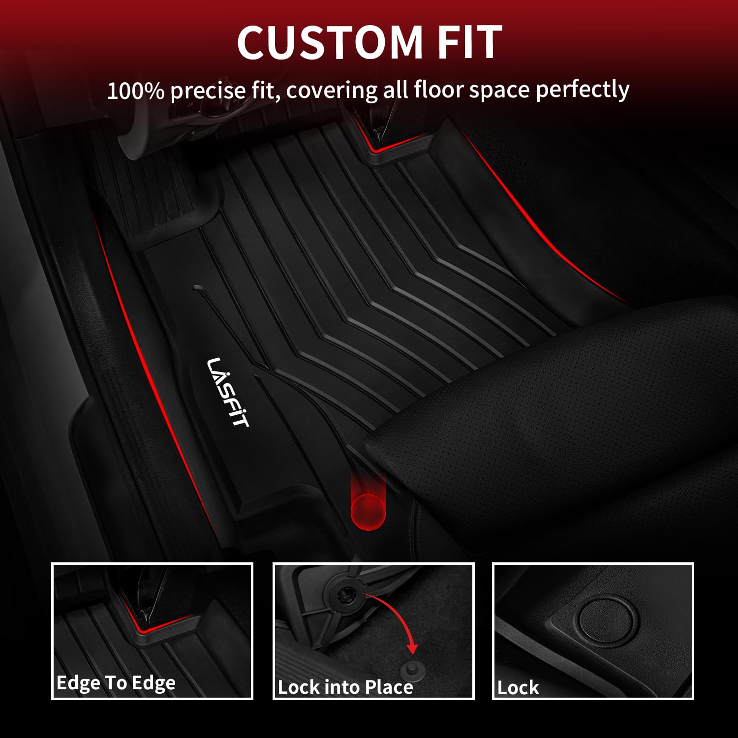 LASFIT Floor Mats Custom Fit For Mercedes Benz E Class 20172022 Sedan E300/ E320