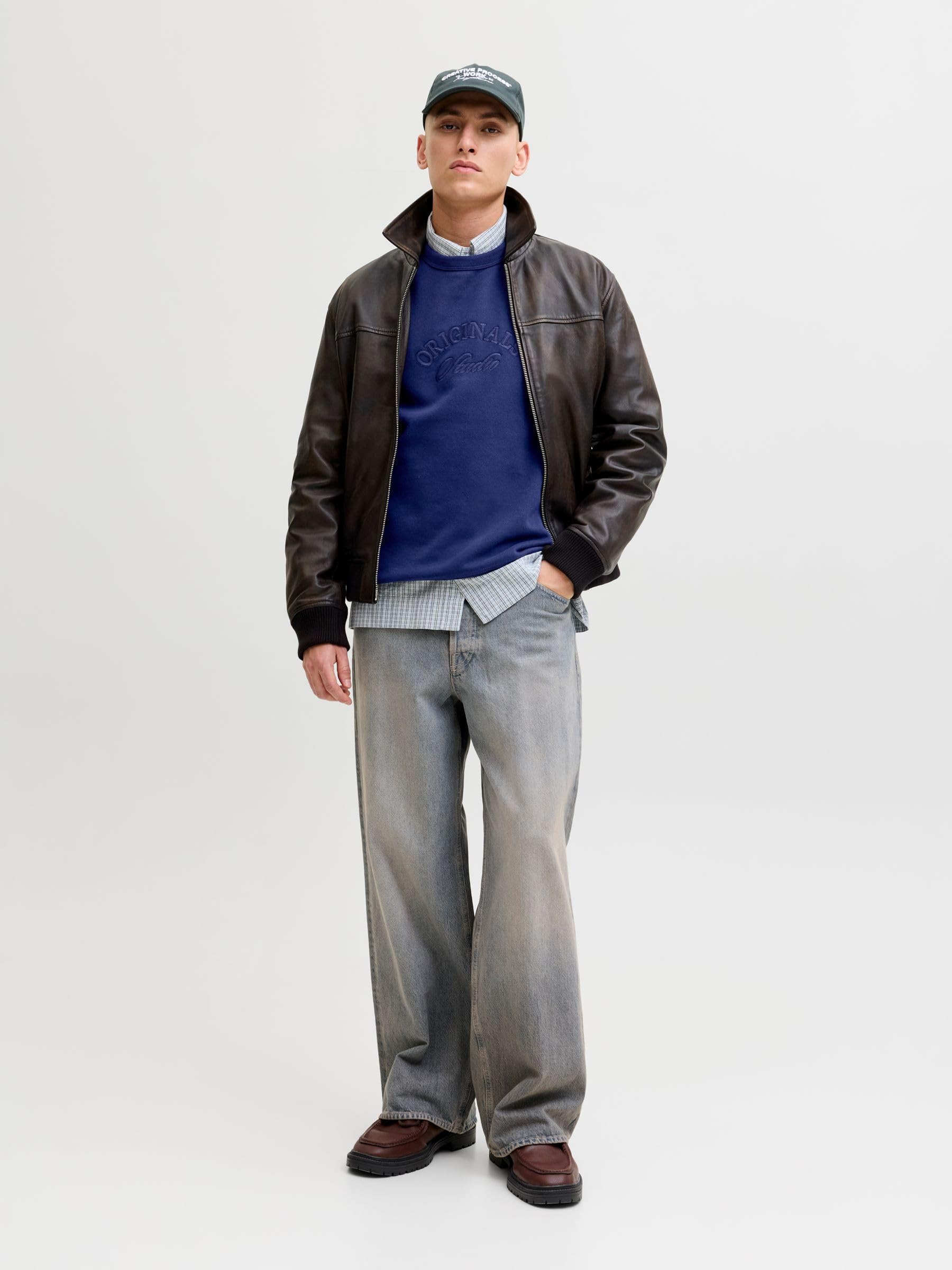 Jack & Jones Jorbleecker Branding Sweat Crew BF Jorbleecker Branding Sweat Crew BF Uomo (Pacco da 1)