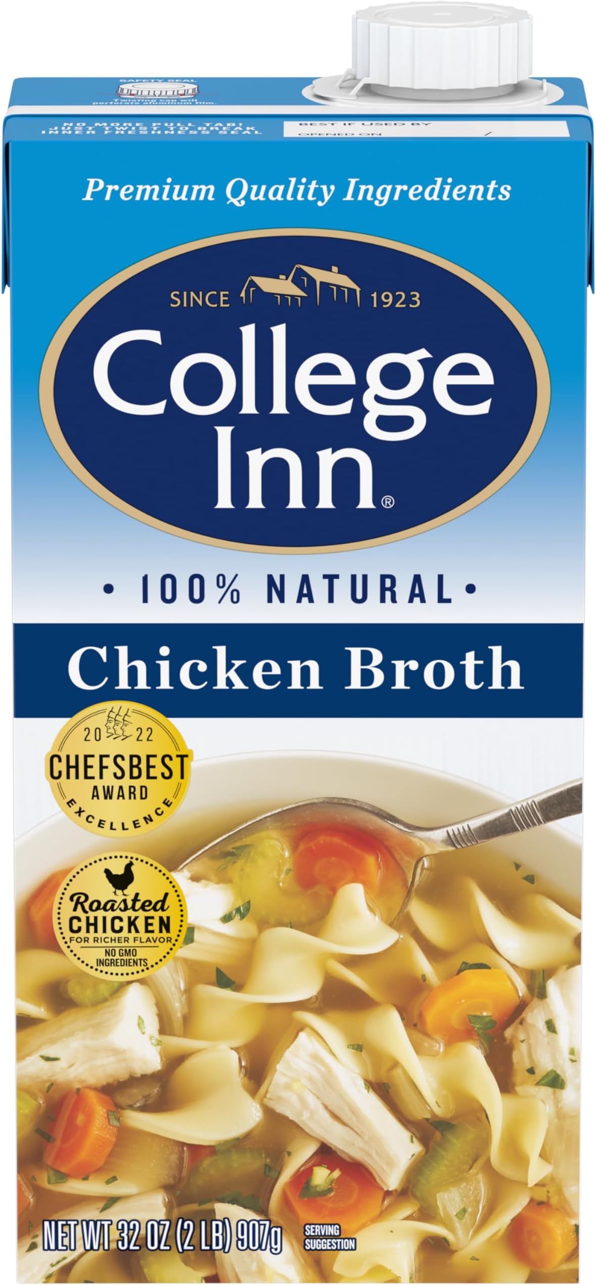 College Inn Chicken Broth, 32 Oz | CI Broth Carton - Chicken 32 oz