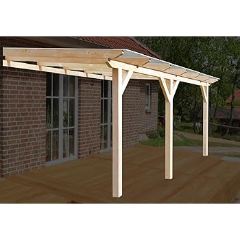 Luxbach Gmbh Terrassenuberdachung 600x400 Cm 6x4 M Terrassendach Uberdachung Carport Leimholz Pergola Bsh Holz Stegplatten 16mm Klar Hohlkammerplatten Amazon De Garten