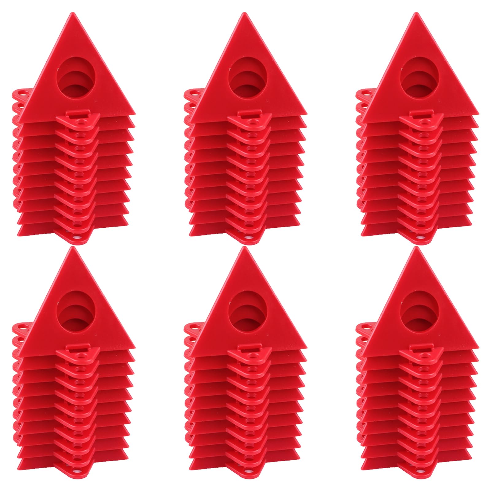 Kaccde Red 60Pcs Modifiable Height Paint Rack For Woodworkers And Hobbyists Highlighting Stable Base Plan Thin Paint Abs