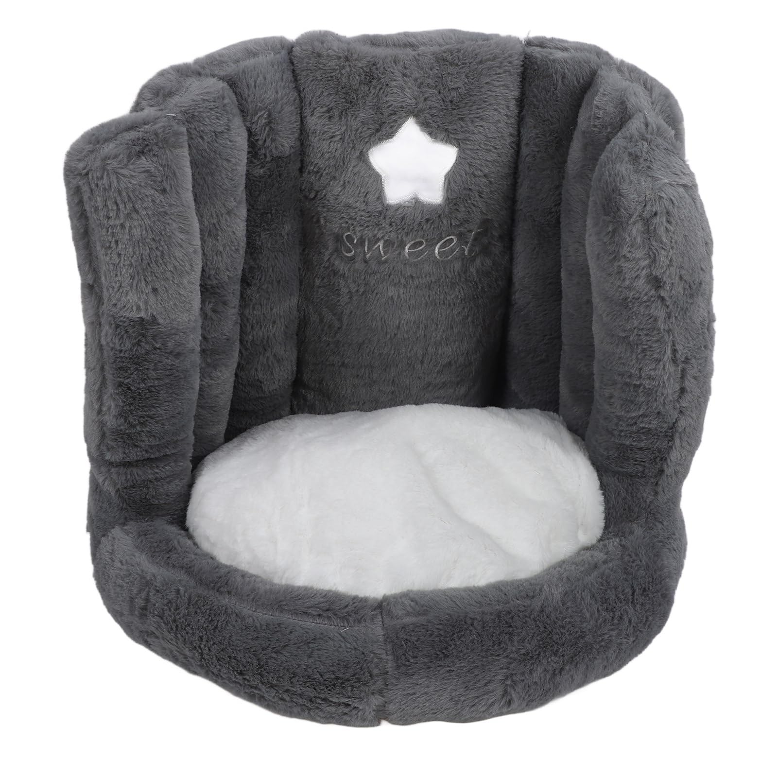 Coussin dorsal pour chaise contre le mal de dos Pilipane velours gris