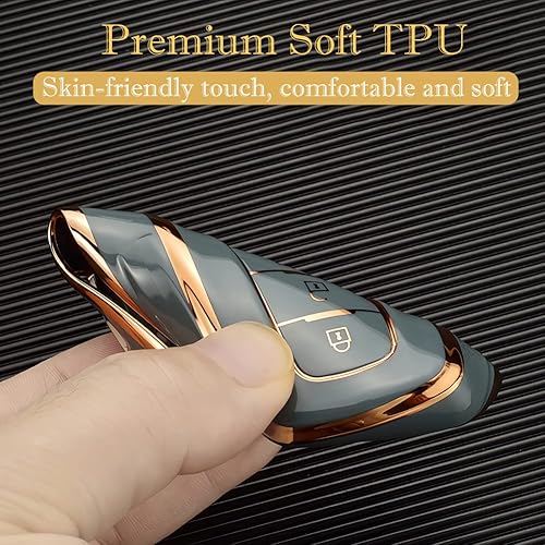 Miniatura 6 de Funda para Llavero Toyota Camry RAV4, para Highlander Avalon GT86 Funda para Llavero de TPU Suave Premium Protector de 360 Grados Soporte, Verde