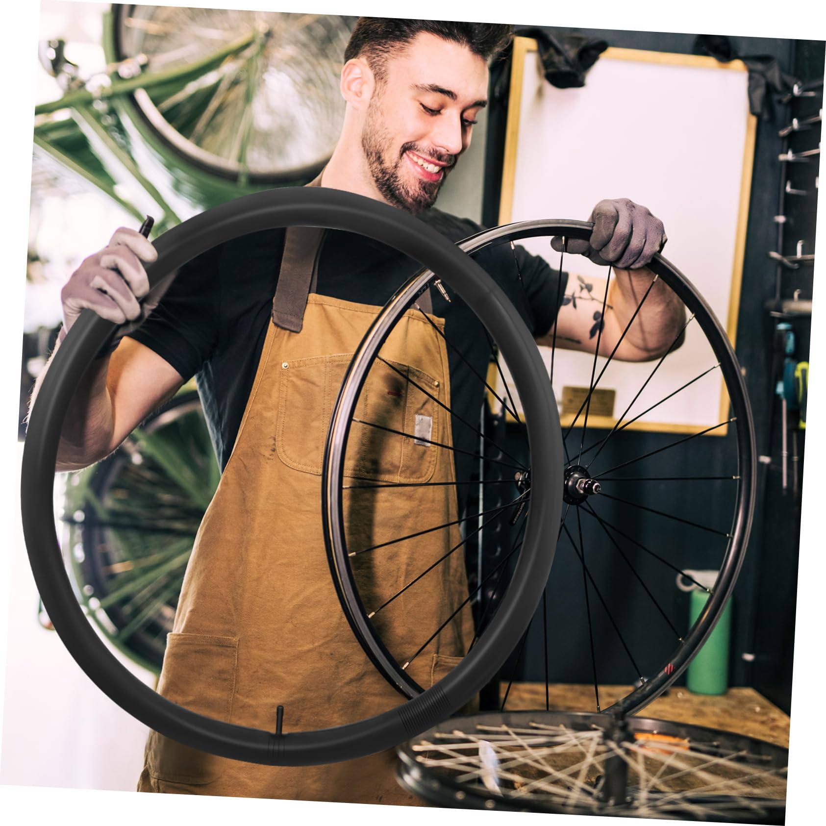Cámaras de Aire 2 Unidades para Bicicleta de Montaña 26x1.75/2.125 para Reemplazo y Mantenimiento Válvula Presta de Butilo Resistentes Ciclismo al Aire Libre