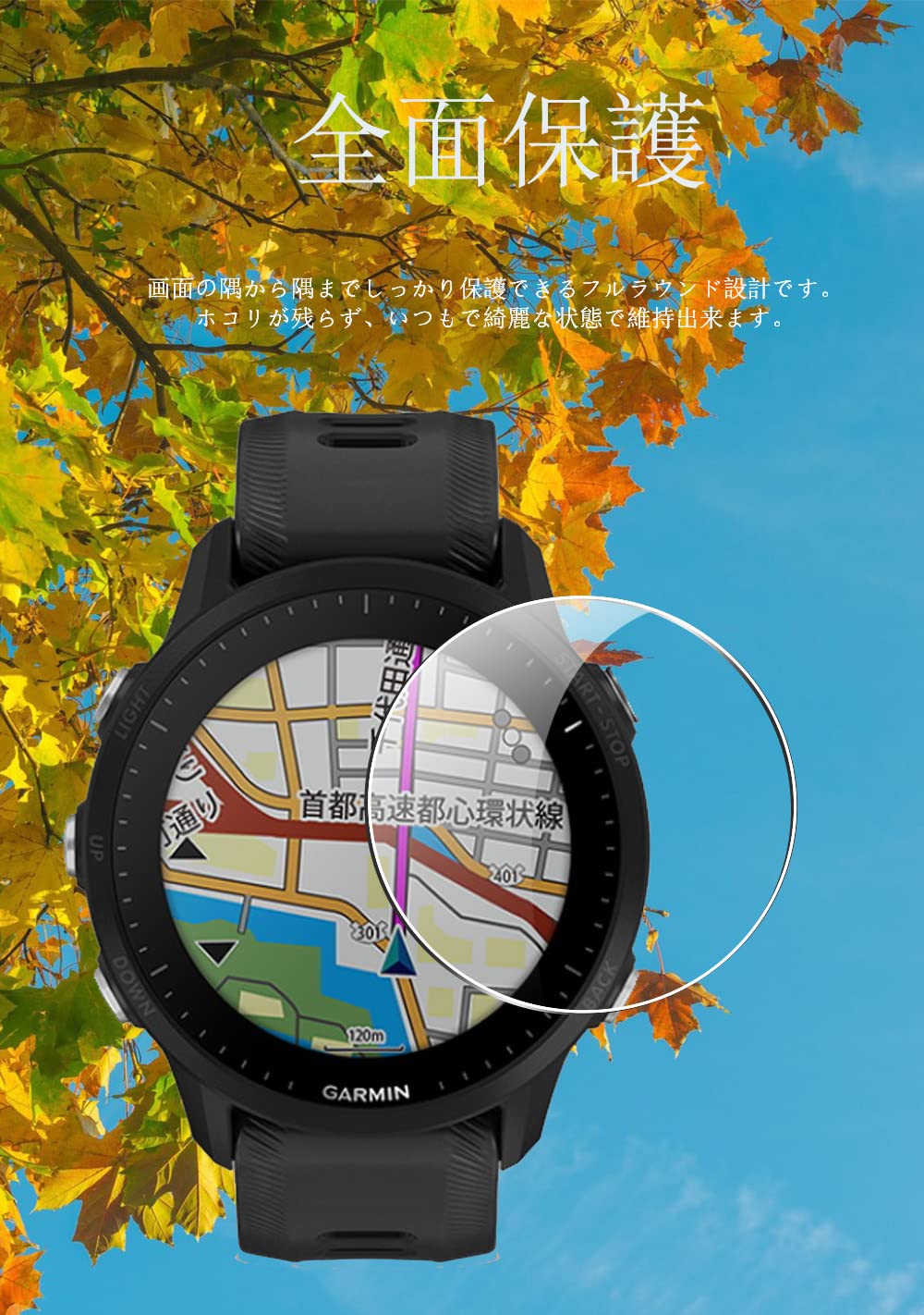 Amazon.co.jp: Sungale Garmin Forerunner 955/Forerunner 955 Dual 