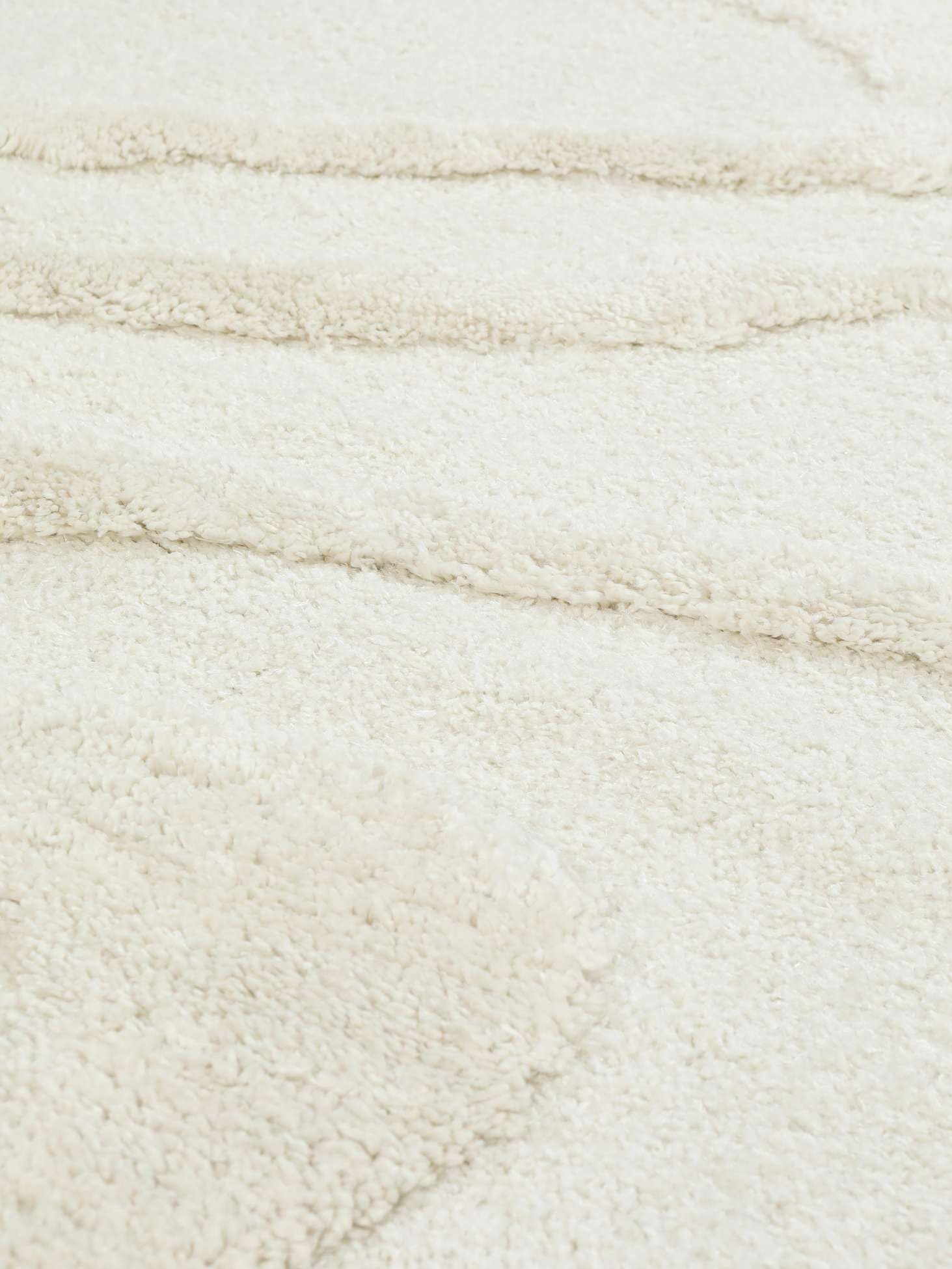 RugVista Ginori Alfombra, Ø 160 cm, Off Blanco | Modernas, Redondo, Pelo lungo, Limpieza en seco, Oeko-Tex 100